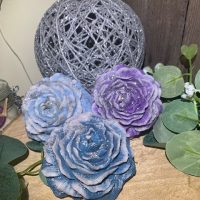 pivoine pailletté bougie